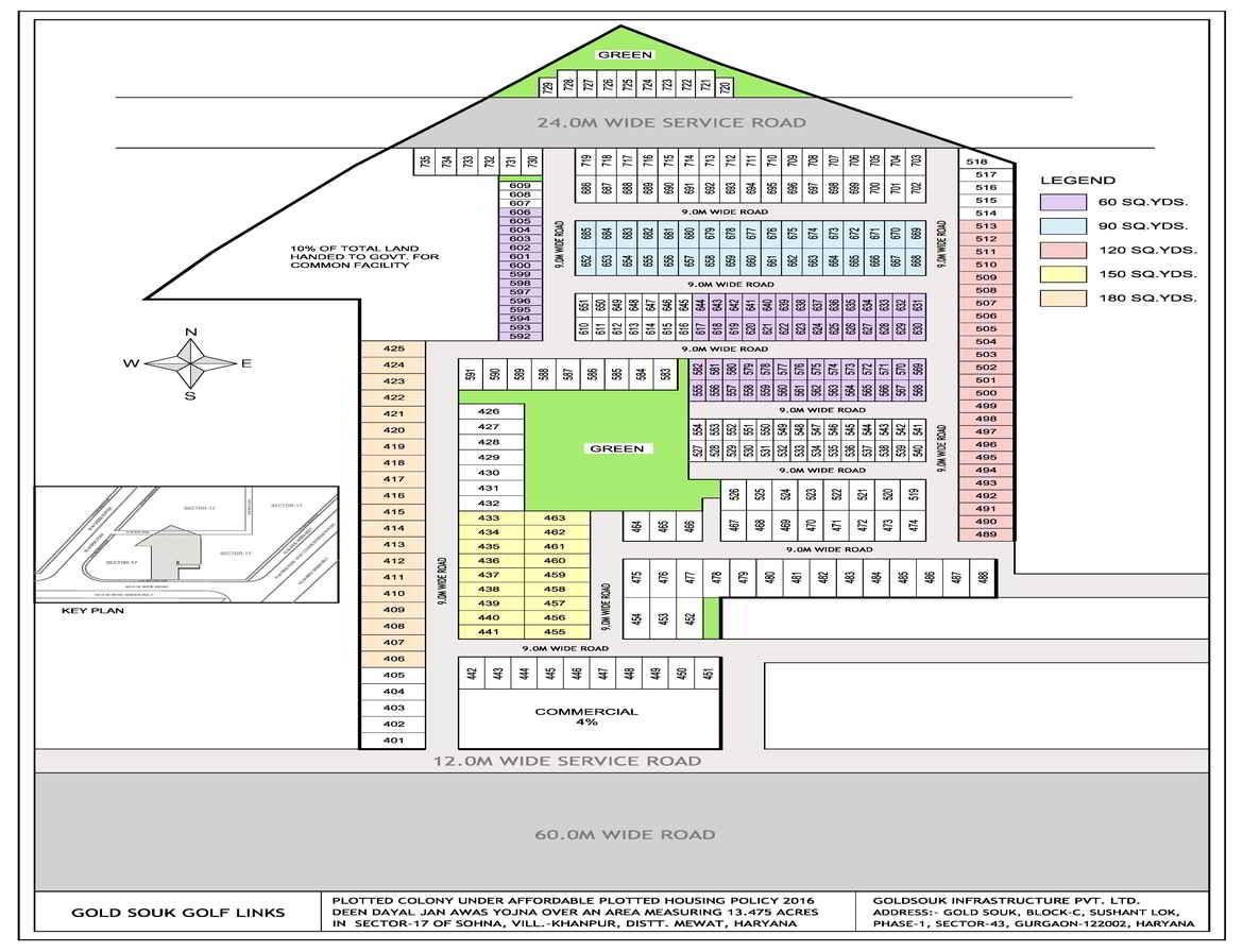 Plot Sizes Area (Sq Yard)Area (Sq Ft)Price60